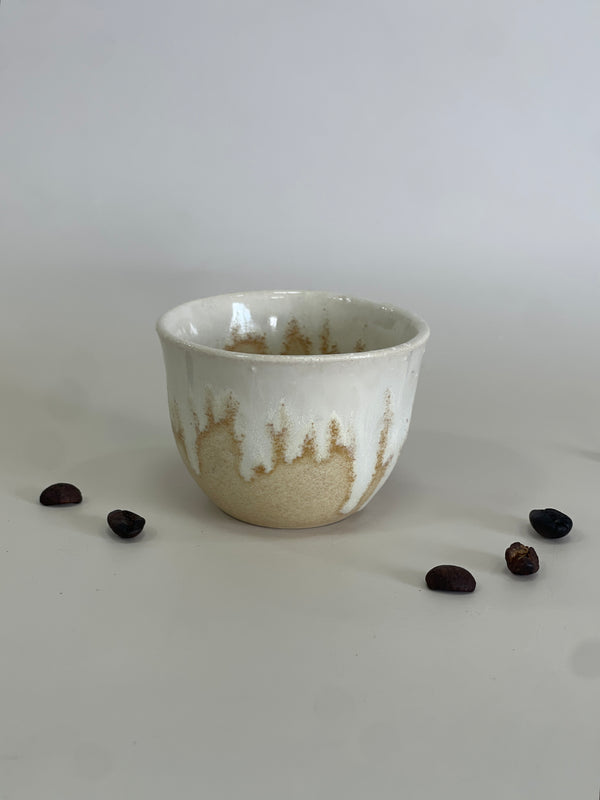 HEIFA CUP BEIGE WITHE WHITE